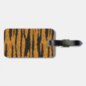 Tiger-Pelz-Entwurf Gepäckanhänger (Rückseite horizontal)