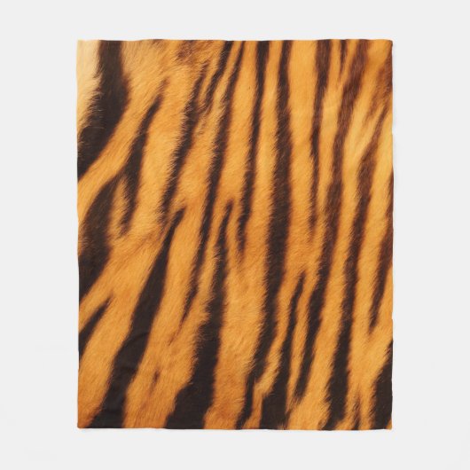 Tiger-Pelz-Haut-Druck-Muster Fleecedecke (Vorderseite)