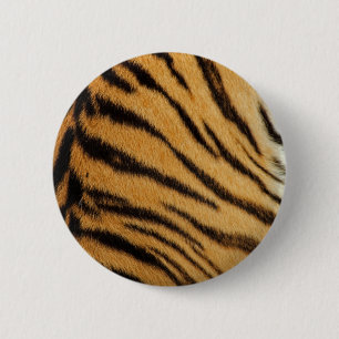 Tiger-Pelz-Streifen Button