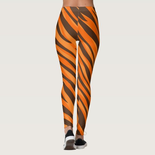 Tiger-Pelzdruck Leggings (Rückseite)