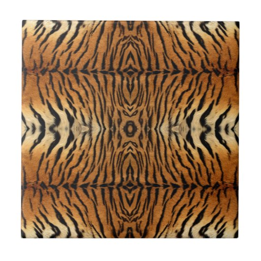 Tiger-Pelzmuster Fliese (Vorderseite)