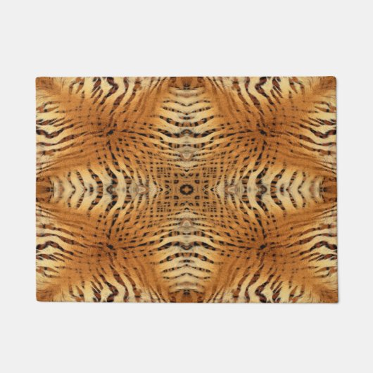 Tiger-Pelzmuster Fußmatte (Vorderseite)