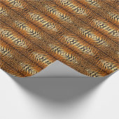 Tiger-Pelzmuster Geschenkpapier (Ecke)