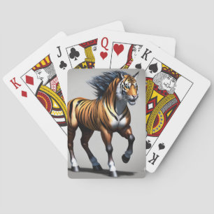 Tiger-Pferd-Hybrid Spielkarten