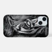 Tiger Phone Case - individuell anpassbar iPhone 15 Hülle (Rückseite (Horizontal))