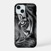 Tiger Phone Case - individuell anpassbar iPhone 15 Hülle (Rückseite)