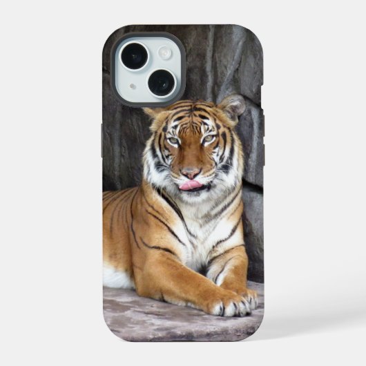 Tiger Phone Case iPhone 15 Hülle (Rückseite)