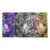 Tiger Pillowcase - 3 Coole Tiger Heads Kissenbezug (Rückseite)