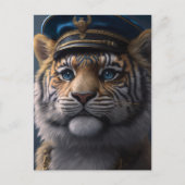Tiger Pilot Captain Postkarte (Vorderseite)