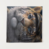 Tiger Pilot Captain Wandteppich (Vorderseite (Horizontal))