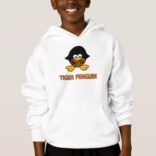 Tiger-Pinguin Hoodie (Vorderseite)