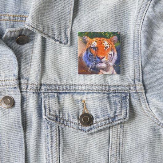 Tiger-Platz-Knopf Button (Beispiel)