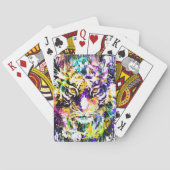 Tiger Playing Cards - farbenfrohe Tiger Cards Spielkarten (Rückseite)