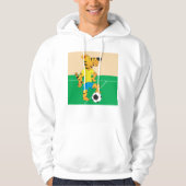Tiger Playing Soccer Hoodie (Vorderseite)