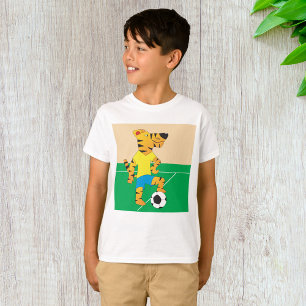Tiger Playing Soccer T-Shirt