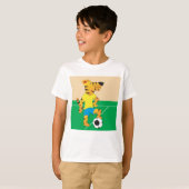 Tiger Playing Soccer T-Shirt (Vorne ganz)