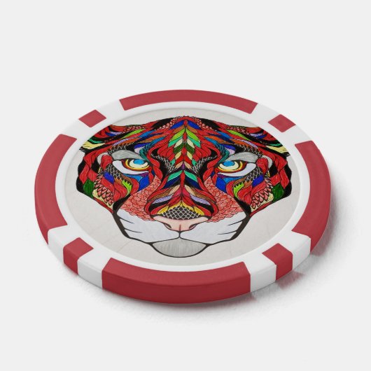Tiger Poker Chip (Einzeln)