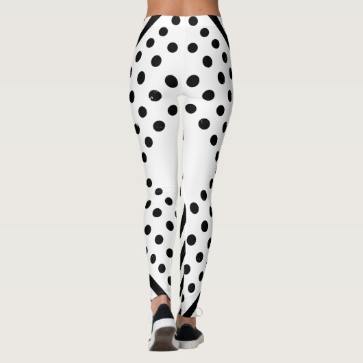 Tiger Polka Art Leggings (Rückseite)