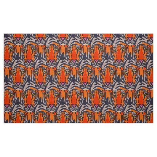 Tiger - Polyester-Poplin-Stoff Stoff (Fat Quarter (45,7 x 55,9 cm))