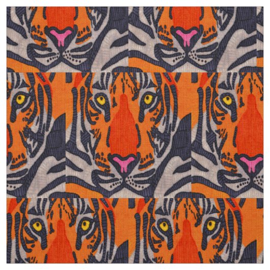 Tiger - Polyester-Webstoff Stoff (Muster)