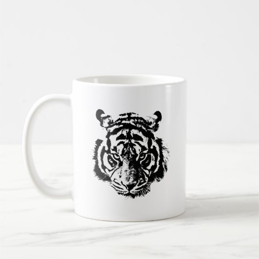 Tiger Pop Art Kaffeetasse (Links)