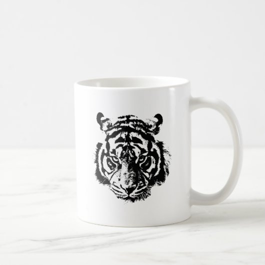 Tiger Pop Art Kaffeetasse (Rechts)
