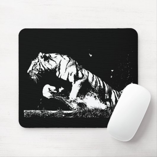 Tiger Pop Art Mousepad (Mit Mouse)