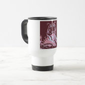 Tiger Pop Art Reisebecher (Vorderseite Links)
