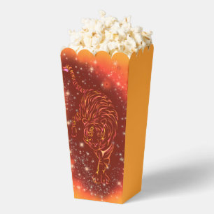 Tiger Popcorn Box läuft in Galaxy Starry Night Geschenkschachtel