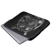 TIGER PORTRAIN IN BW LAPTOPSCHUTZHÜLLE (Vorne Knopf)