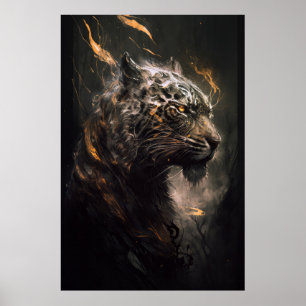 Tiger Portrait Art Collection Poster