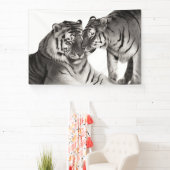Tiger - Portrait der handbemalten Wildtiere Banner (InSitu)