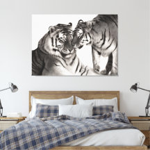 Tiger - Portrait der handbemalten Wildtiere