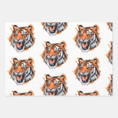 Tiger Portrait Geschenkpapier Set (Vorderseite 3)