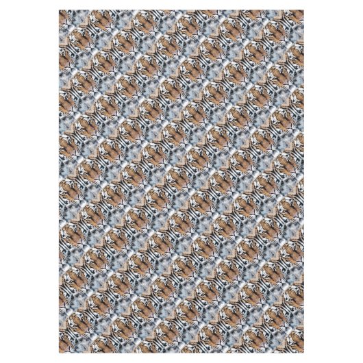 Tiger Portrait Graphic Style Tischdecke (Vorderseite)