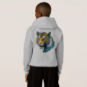 Tiger Portrait Hoodie (Schwarz voll)