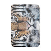 Tiger-Portrait im Grafikstil Badematte (Vorderseite Vertikal)