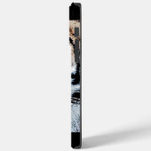 Tiger-Portrait im Grafikstil Case-Mate iPhone Hülle (Rückseite / Links)