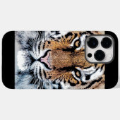 Tiger-Portrait im Grafikstil Case-Mate iPhone Hülle (Rückseite (Horizontal))