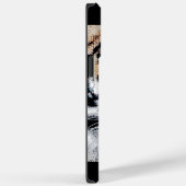 Tiger-Portrait im Grafikstil Case-Mate iPhone Hülle (Rückseite / Rechts)