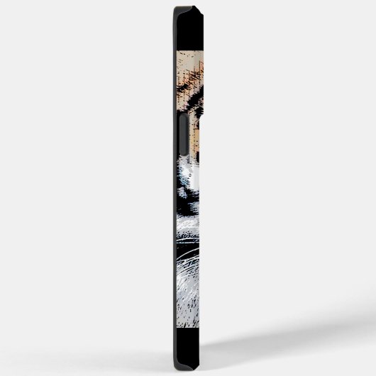 Tiger-Portrait im Grafikstil Case-Mate iPhone Hülle (Rückseite / Rechts)