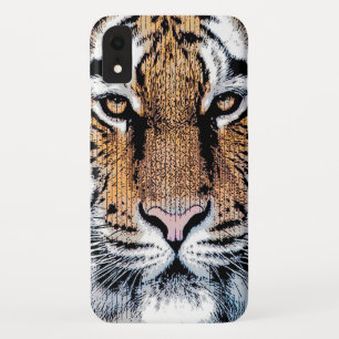 Tiger-Portrait im Grafikstil Case-Mate iPhone Hülle