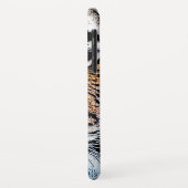 Tiger-Portrait im Grafikstil Case-Mate iPhone Hülle (Hinten/Links)