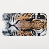 Tiger-Portrait im Grafikstil Case-Mate iPhone Hülle (Rückseite (Horizontal))