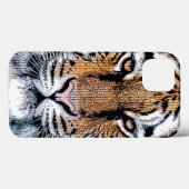 Tiger-Portrait im Grafikstil Case-Mate iPhone Hülle (Rückseite (Horizontal))