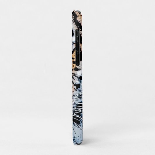 Tiger-Portrait im Grafikstil Case-Mate iPhone Hülle (Hinten/Links)