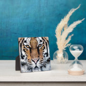 Tiger-Portrait im Grafikstil Fotoplatte (InSitu)