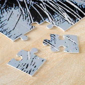 Tiger-Portrait im Grafikstil Puzzle (Seite)