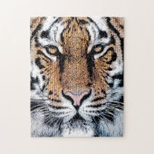Tiger-Portrait im Grafikstil Puzzle (Vertikal)