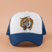 Tiger Portrait Imitats Sequin Look Trendy
